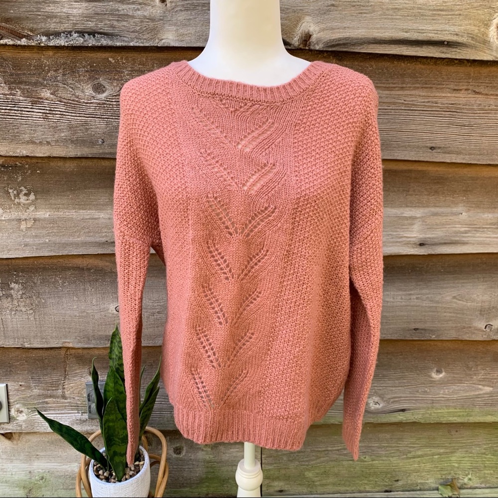 Pink Rose Cozy Sweater in Vintage Bloom Size Large NWT